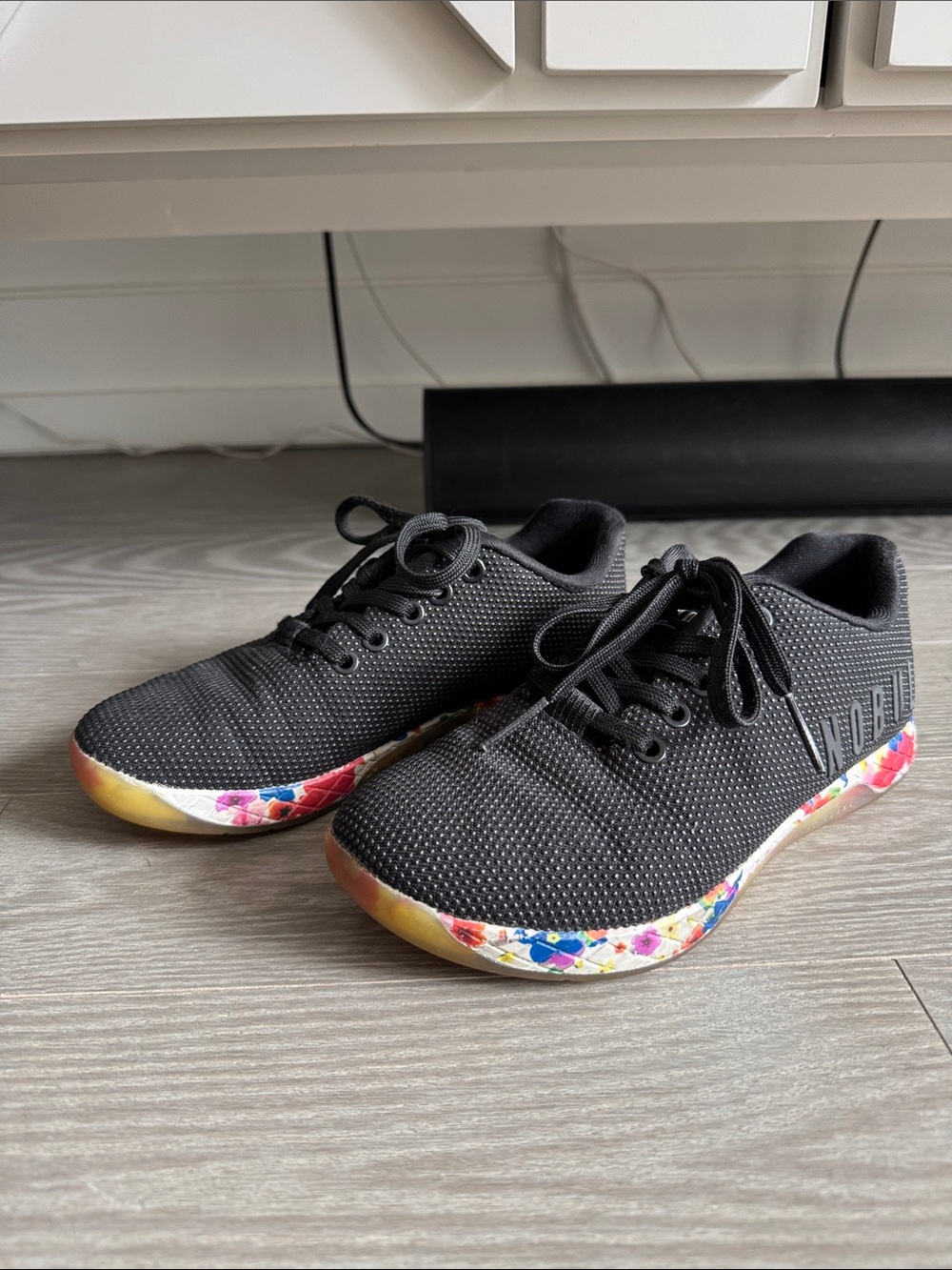 Nobulls black daisy trainers | Women’s size 6.5